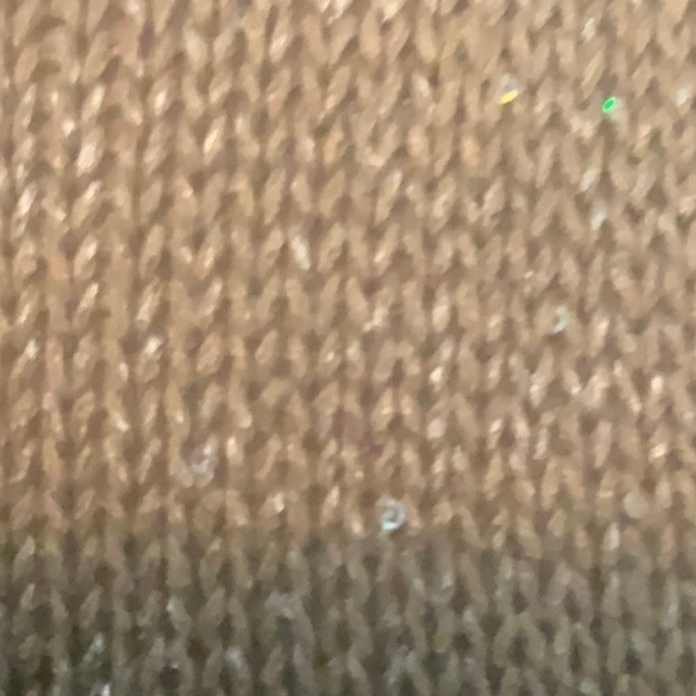Michael Michael Kors gold sequin sweater. Off the shoulder cowl - Picture 5 of 10